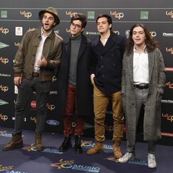 Morat en la alfombra roja de los 40 Principales Music Awards 2017