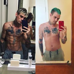 Aaron Carter vuelve a mostrar su cambio físico