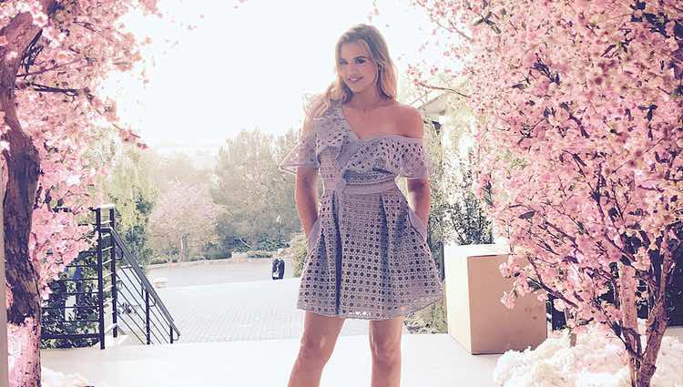 Khloe Kardashian en el baby shower del tercer hijo de Kim Kardashian y Kanye West