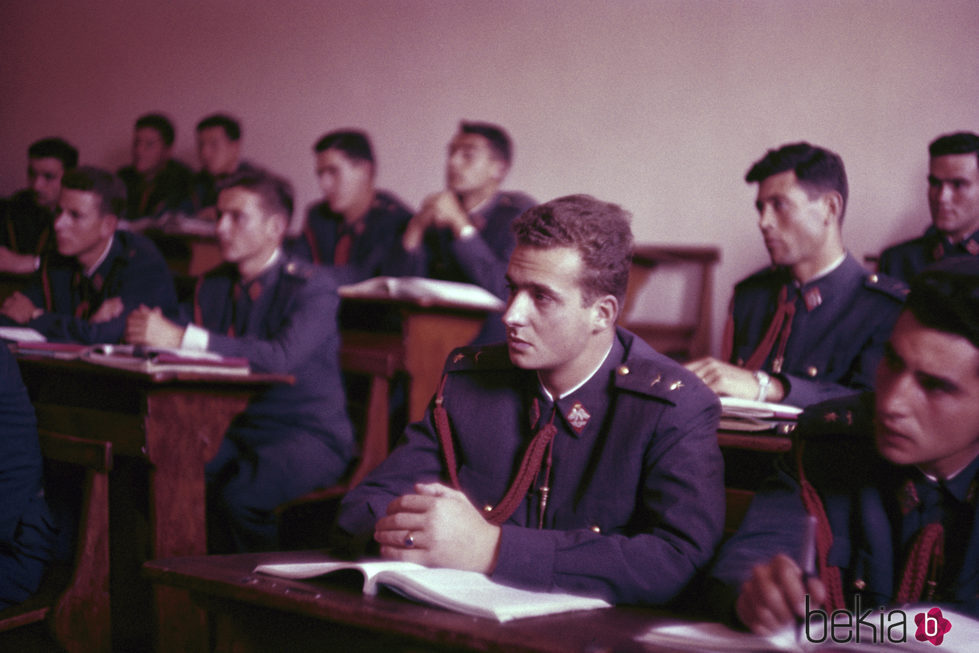 El Rey Juan Carlos en clase