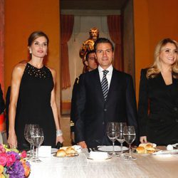 La Reina Letizia en una cena con Enrique Peña Nieto y Angélica Rivera en México