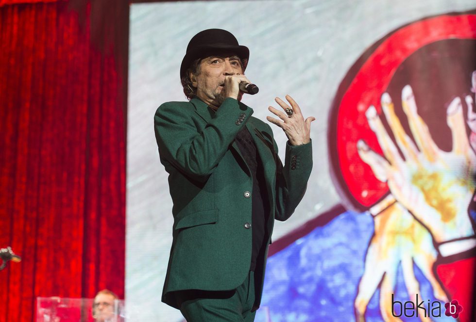 Joaquín Sabina en el concierto que sufrió pánico escénico