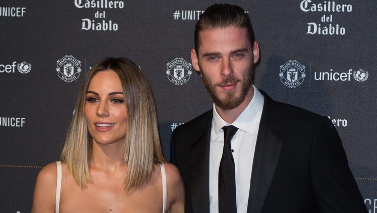 David de Gea y Edurne en una cena benéfica de Unicef