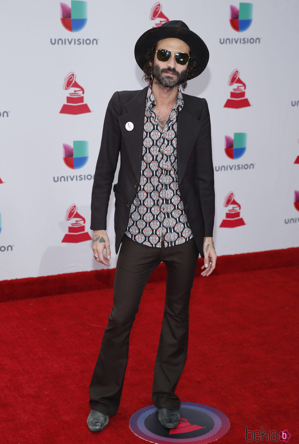 Leiva en la entrega de los Grammy Latino 2017