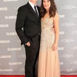 Jonathan Groff y Lea Michele en los premios Glamour de Nueva York