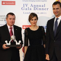 Los Príncipes de Asturias en la cena de gala celebrada en Londres