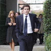 José María Aznar Jr. en el funeral de Ernesto Botella