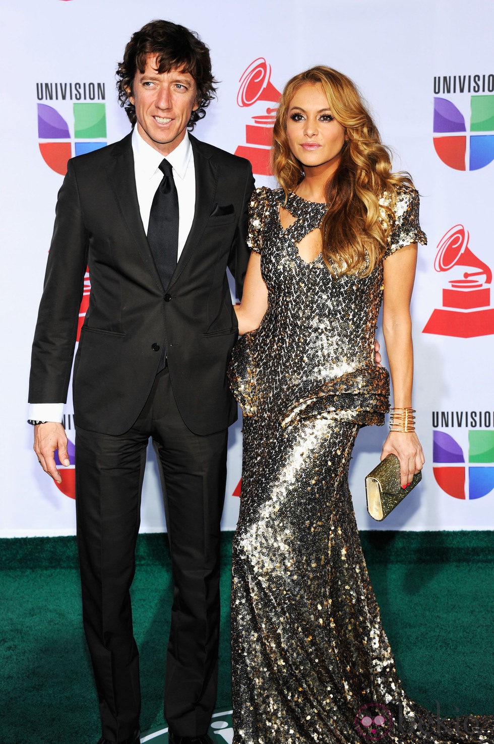 Paulina Rubio y Colate Vallejo-Nájera en los Grammy Latinos 2011