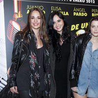 Silvia Alonso, Berta Hernández, Adriana Torrebejano y Dafne Fernández en el estreno de 'Karaoke'