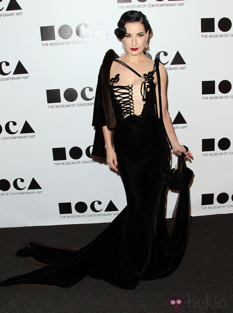 Dita Von Teese en la gala anual 'Moca'