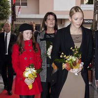 Las Princesas Charlene y Carolina de Mónaco y Alexandra de Hannover