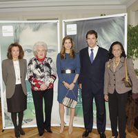 La Infanta Pilar, Margarita Vargas y Luis Alfonso de Borbón en la presentación del Rastrillo Nuevo Futuro