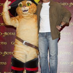 Antonio Banderas presenta 'El gato con botas' en México