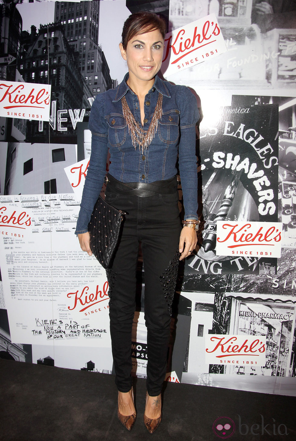 Toni Acosta en la fiesta de inauguración de Kiehl's