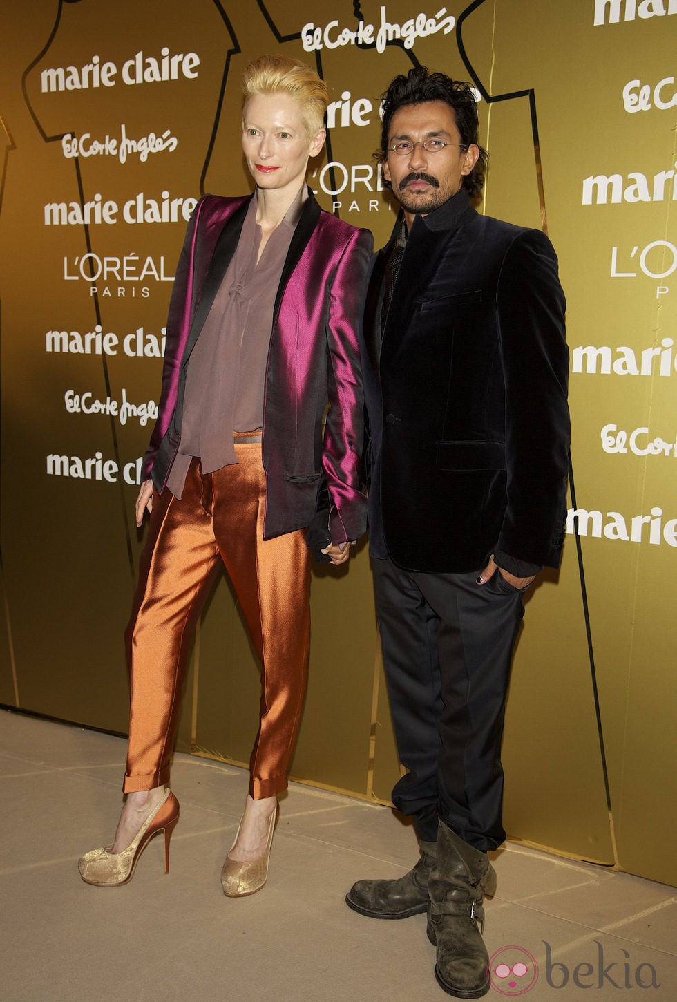 Tilda Swinton y Haider Ackermann en los Premios Prix de Moda de Marie Claire 2011