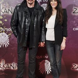 Carlos Bardem y Cecilia Gessa en el estreno de Zarkana