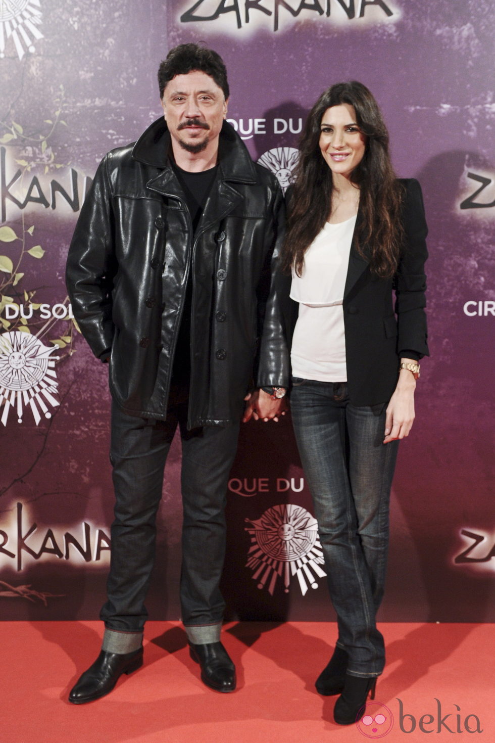 Carlos Bardem y Cecilia Gessa en el estreno de Zarkana