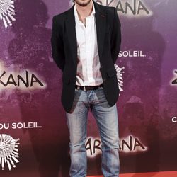 Javier Pereira en el estreno de Zarkana