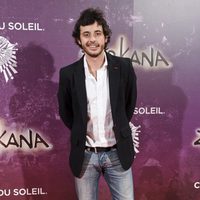 Javier Pereira en el estreno de Zarkana