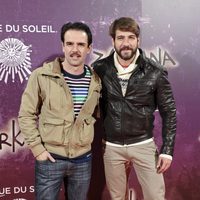 Raúl Peña y Félix Gómez en el estreno de Zarkana