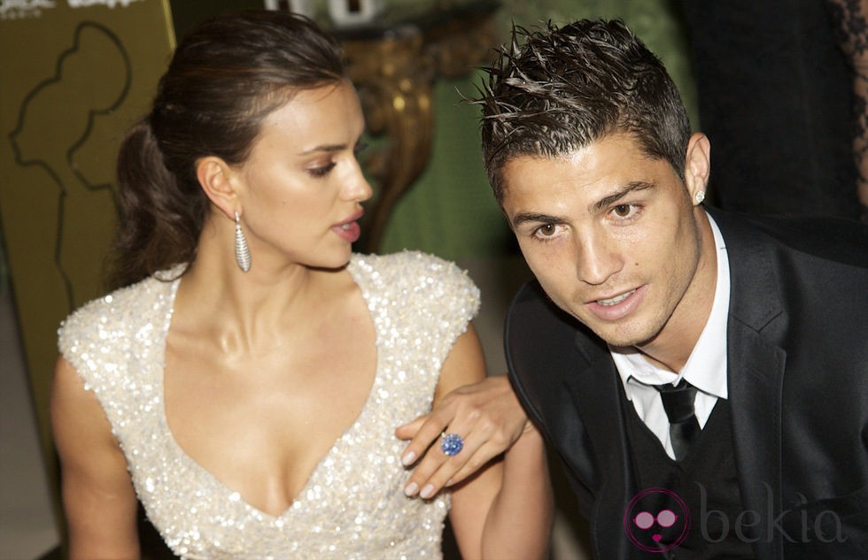 Irina Shayk y Cristiano Ronaldo en una entrega de premios