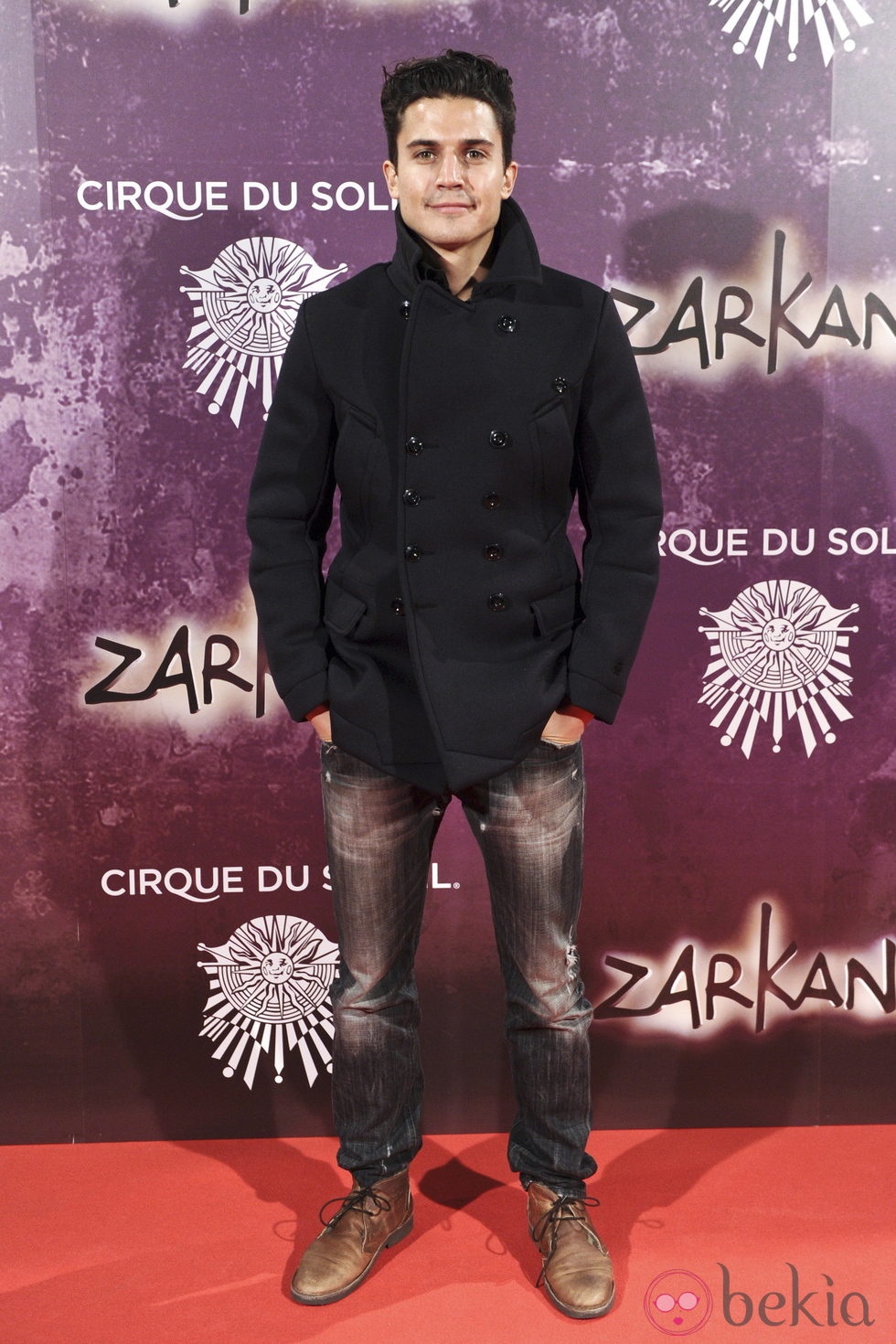 Álex González en el estreno de Zarkana