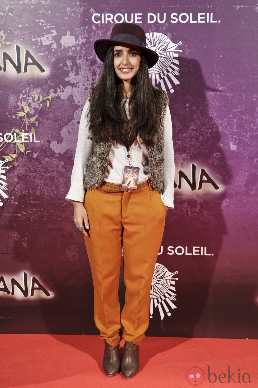 Inma Cuesta en el estreno de Zarkana