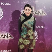 Ana Arias en el estreno de Zarkana