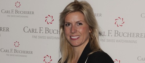 María de Villota en la presentación de relojes de Carl F.Bucherer