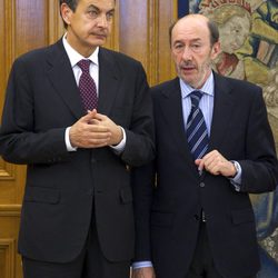 José Luis Rodríguez Zapatero y Alfredo Pérez Rubalcaba