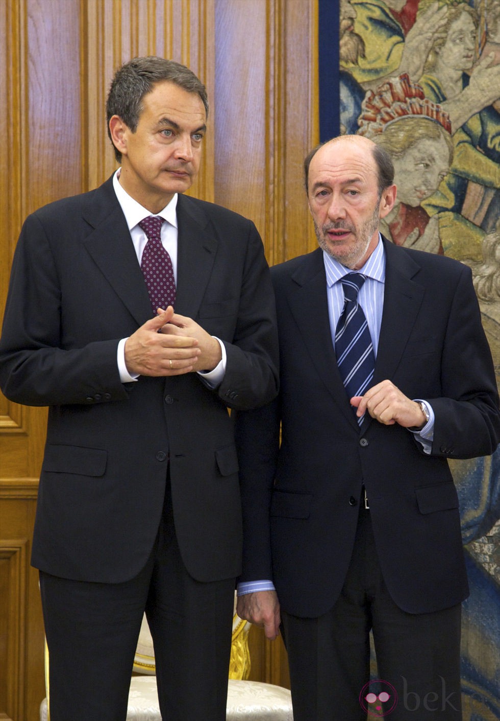 José Luis Rodríguez Zapatero y Alfredo Pérez Rubalcaba