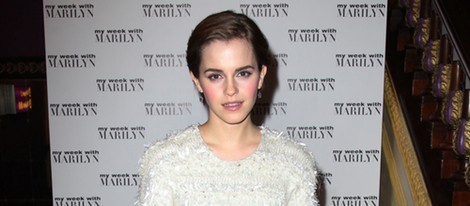 Emma Watson en el estreno de 'My week with Marilyn' en Londres