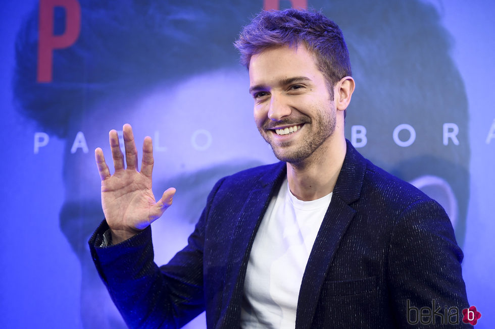 Pablo Alborán durante la presentación de su disco 'Prometo'