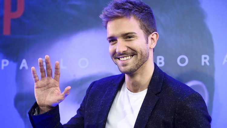 Pablo Alborán durante la presentación de su disco 'Prometo'