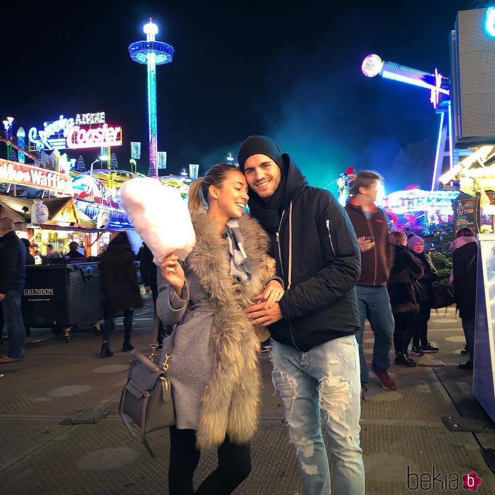 Álvaro Morata y Alice Campello en Winter Wonderland