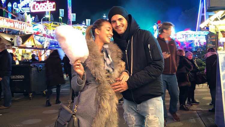 Álvaro Morata y Alice Campello en Winter Wonderland