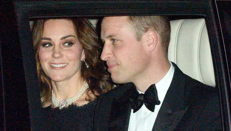 El Príncipe Guillermo y Kate Middleton llegando a la celebración del 70 aniversario de boda de la Reina Isabel y el Duque de Edimburgo