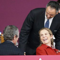 La Infanta Elena muy sonriente en la Horse Week 2017 en Madrid