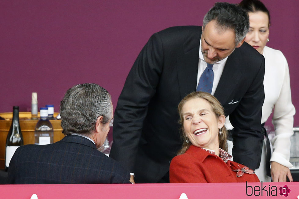 La Infanta Elena muy sonriente en la Horse Week 2017 en Madrid