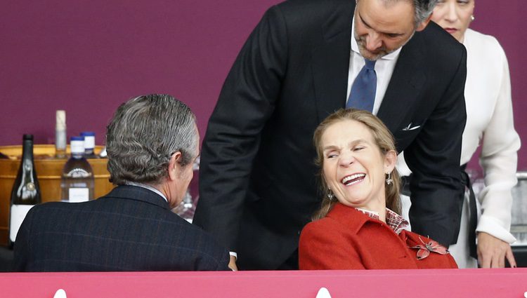 La Infanta Elena muy sonriente en la Horse Week 2017 en Madrid