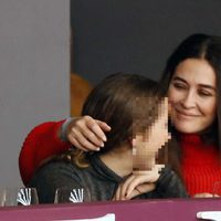 Vicky Martín Berrocal con su hija Alba en la Horse Week 2017 en Madrid