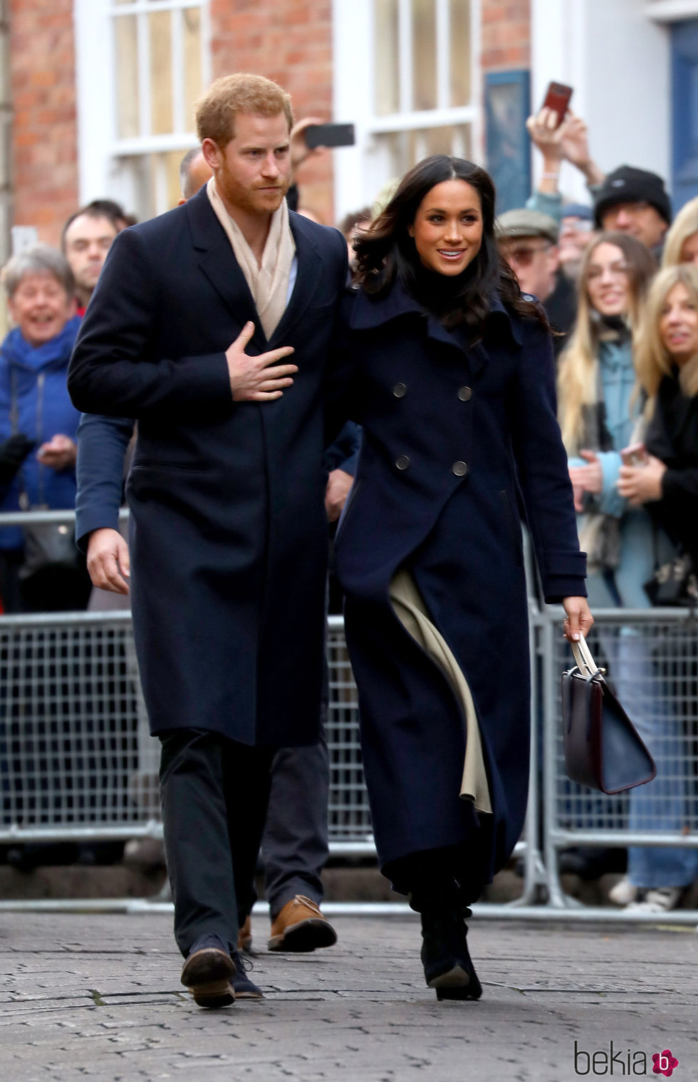 El Príncipe Harry de Inglaterra y Meghan Markle en su primer acto público oficial