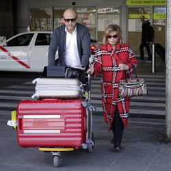 María Teresa Campos volviendo de su viaje a Nueva York