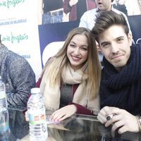 Mireya y Roi durante la firma de discos de 'OT 2017' en Madrid