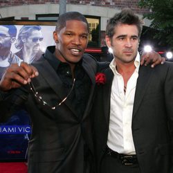 Jamie Foxx y Colin Farrell en el estreno de 'Miami Vice'