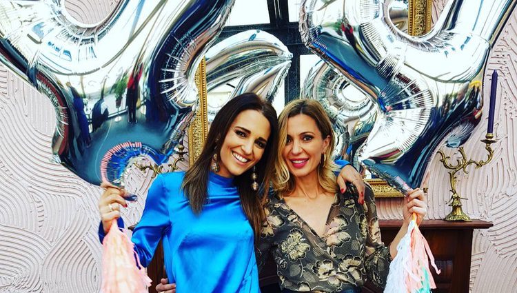 Paula Echevarría celebrando con Ali Promesas su 44 cumpleaños