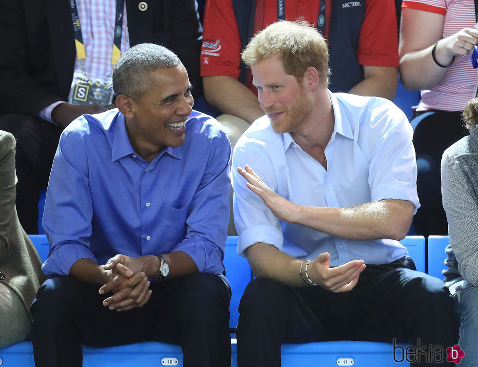 El Príncipe Harry y Barack Obama en los Invictus Games 2017