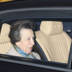 La Princesa Ana en el almuerzo de Navidad 2017 en Buckingham Palace