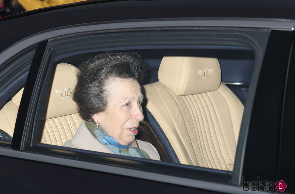 La Princesa Ana en el almuerzo de Navidad 2017 en Buckingham Palace