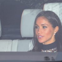 Meghan Markle en el almuerzo de Navidad 2017 en Buckingham Palace